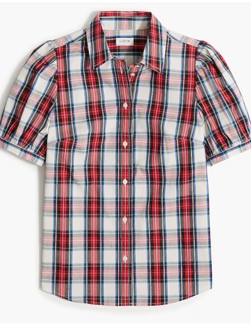 J. Crew Cotton Puff Sleeve Button-Down